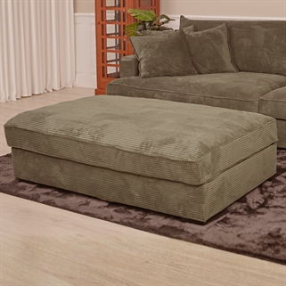 Chelsey puf | Mosgrøn fløjl